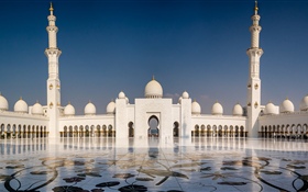 Абу-Даби, Шейх Заид Большая мечеть, ОАЭ HD обои