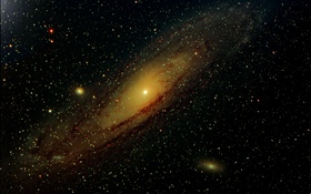 Галактика Андромеды, звезды, космос HD обои