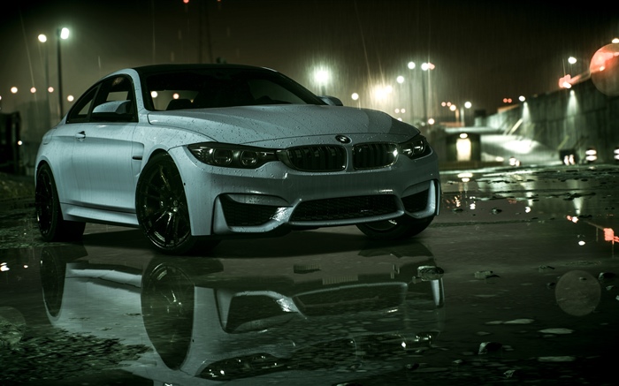 Автомобиль BMW, дождь, Need For Speed обои,s изображение