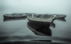 Лодки, озеро HD обои
