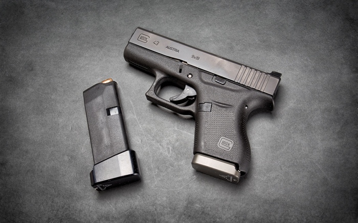 Glock 43 самозарядный пистолет обои,s изображение