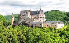 Люксембург, замок HD обои
